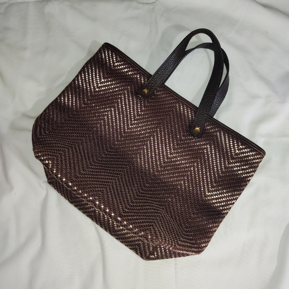 HERMES Brown / Gold Chennai PM Tote - Picture 6 of 8